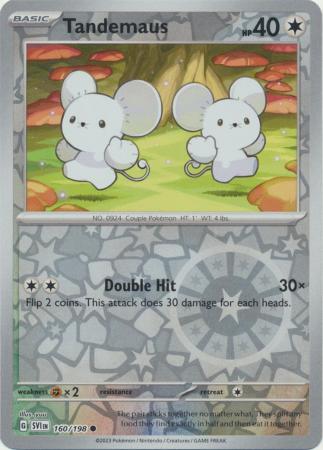 Scarlet & Violet (Base Set) : 160/198 - Tandemaus - Common Reverse Holo