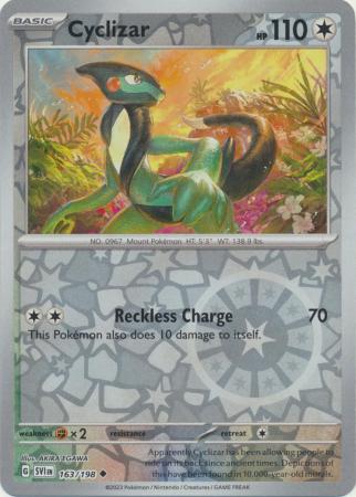 Scarlet & Violet (Base Set) : 163/198 - Cyclizar - Uncommon Reverse Holo