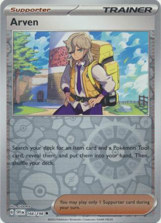Scarlet & Violet (Base Set) : 166/198 - Arven - Uncommon Reverse Holo