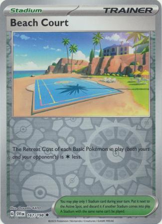 Scarlet & Violet (Base Set) : 167/198 - Beach Court - Uncommon Reverse Holo