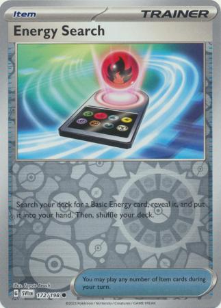 Scarlet & Violet (Base Set) : 172/198 - Energy Search - Common Reverse Holo