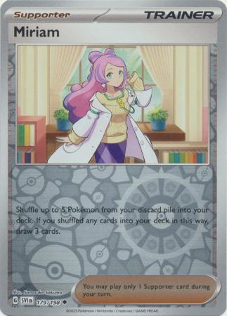 Scarlet & Violet (Base Set) : 179/198 - Miriam - Uncommon Reverse Holo