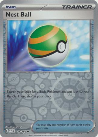 Scarlet & Violet (Base Set) : 181/198 - Nest Ball - Uncommon Reverse Holo