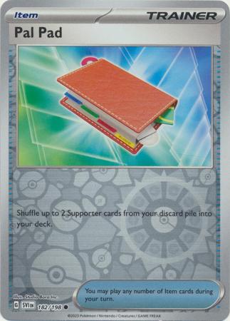 Scarlet & Violet (Base Set) : 182/198 - Pal Pad - Common Reverse Holo