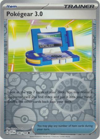 Scarlet & Violet (Base Set) : 186/198 - Pokegear 3.0 - Common Reverse Holo