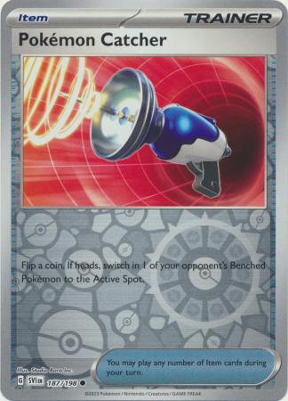 Scarlet & Violet (Base Set) : 187/198 - Pokemon Catcher - Common Reverse Holo