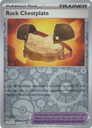 Scarlet & Violet (Base Set) : 192/198 - Rock Chestplate - Uncommon Reverse Holo