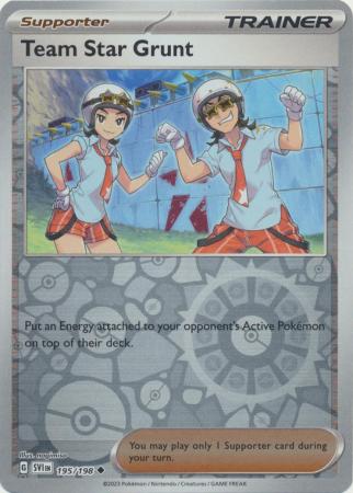 Scarlet & Violet (Base Set) : 195/198 - Team Star Grunt - Uncommon Reverse Holo