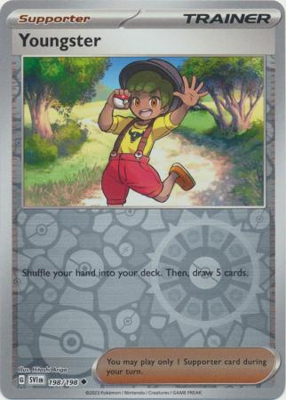 Scarlet & Violet (Base Set) : 198/198 - Youngster - Uncommon Reverse Holo