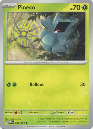 Scarlet & Violet: Paldea Evolved : 004/193 - Pineco - Common