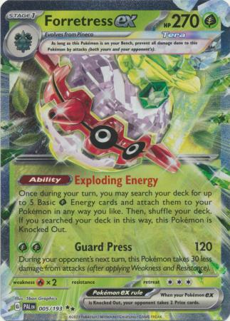 Scarlet & Violet: Paldea Evolved : 005/193 - Forretress ex - Ultra Rare