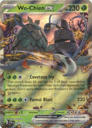 Scarlet & Violet: Paldea Evolved : 027/193 - Wo-Chien ex - Ultra Rare