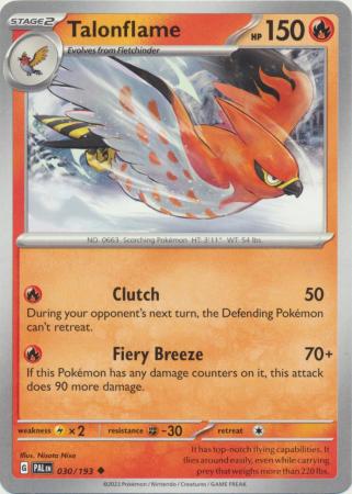 Scarlet & Violet: Paldea Evolved : 030/193 - Talonflame - Uncommon