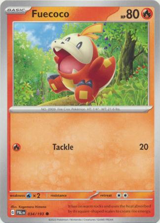 Scarlet & Violet: Paldea Evolved : 034/193 - Fuecoco - Common