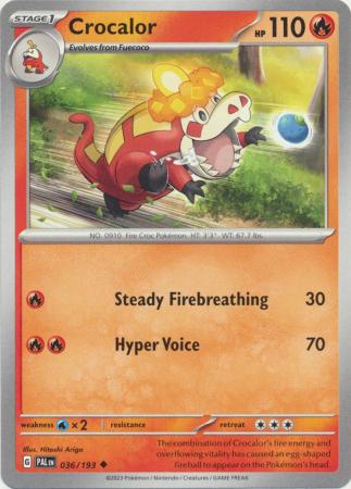 Scarlet & Violet: Paldea Evolved : 036/193 - Crocalor - Uncommon