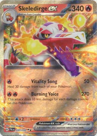 Scarlet & Violet: Paldea Evolved : 037/193 - Skeledirge ex - Ultra Rare