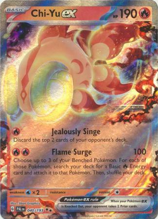 Scarlet & Violet: Paldea Evolved : 040/193 - Chi-Yu ex - Ultra Rare