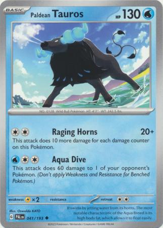 Scarlet & Violet: Paldea Evolved : 041/193 - Paldean Tauros - Uncommon