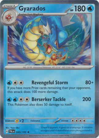 Scarlet & Violet: Paldea Evolved : 043/193 - Gyarados - Holo Rare