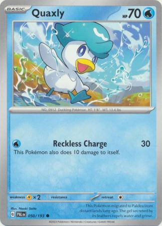 Scarlet & Violet: Paldea Evolved : 050/193 - Quaxly - Common