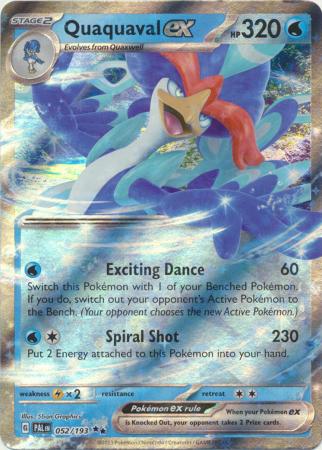 Scarlet & Violet: Paldea Evolved : 052/193 - Quaquaval ex - Ultra Rare