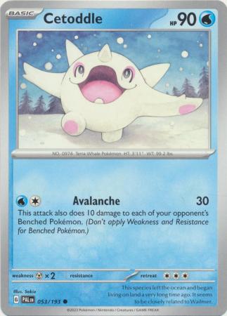 Scarlet & Violet: Paldea Evolved : 053/193 - Cetoddle - Common