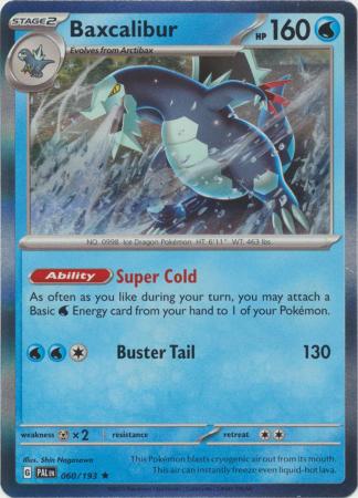 Scarlet & Violet: Paldea Evolved : 060/193 - Baxcalibur - Holo Rare
