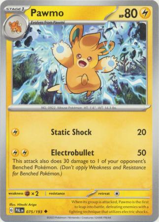 Scarlet & Violet: Paldea Evolved : 075/193 - Pawmo - Uncommon