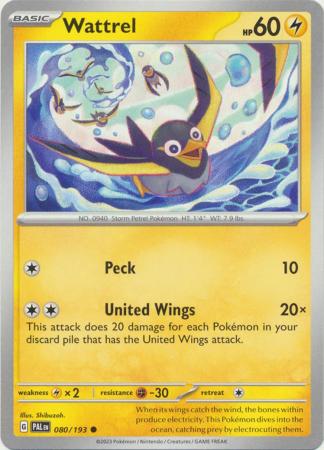 Scarlet & Violet: Paldea Evolved : 080/193 - Wattrel - Common
