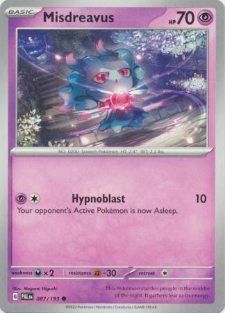 Scarlet & Violet: Paldea Evolved : 087/193 - Misdreavus - Common