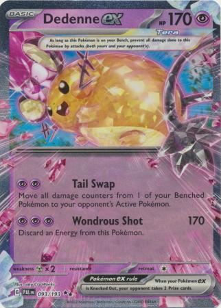 Scarlet & Violet: Paldea Evolved : 093/193 - Dedenne ex - Ultra Rare