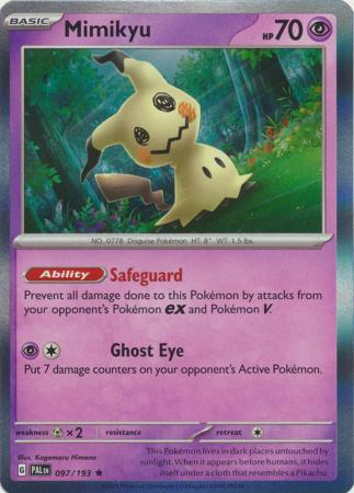 Scarlet & Violet: Paldea Evolved : 097/193 - Mimikyu - Holo Rare