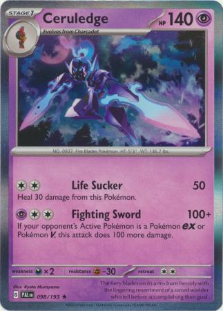 Scarlet & Violet: Paldea Evolved : 098/193 - Ceruledge - Holo Rare