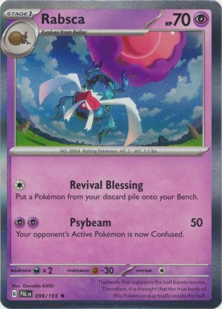 Scarlet & Violet: Paldea Evolved : 099/193 - Rabsca - Holo Rare