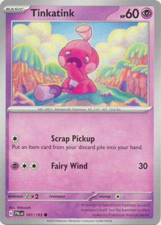 Scarlet & Violet: Paldea Evolved : 101/193 - Tinkatink - Common