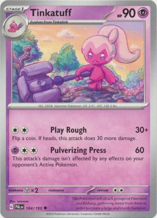 Scarlet & Violet: Paldea Evolved : 104/193 - Tinkatuff - Uncommon