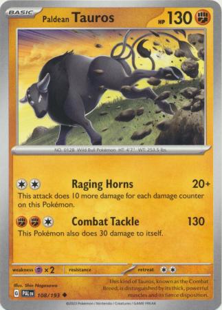 Scarlet & Violet: Paldea Evolved : 108/193 - Paldean Tauros - Uncommon