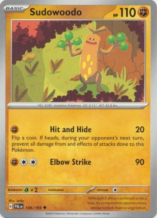 Scarlet & Violet: Paldea Evolved : 109/193 - Sudowoodo - Uncommon