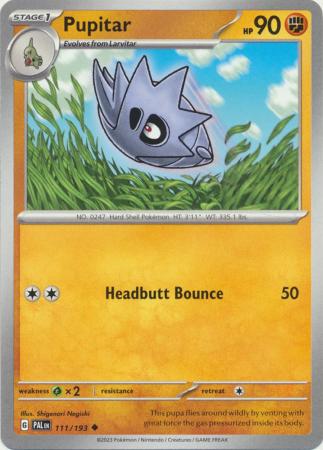 Scarlet & Violet: Paldea Evolved : 111/193 - Pupitar -  Uncommon