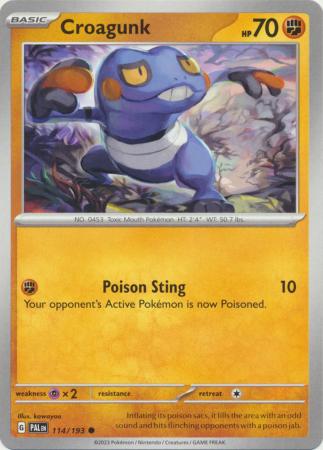 Scarlet & Violet: Paldea Evolved : 114/193 - Croagunk - Common