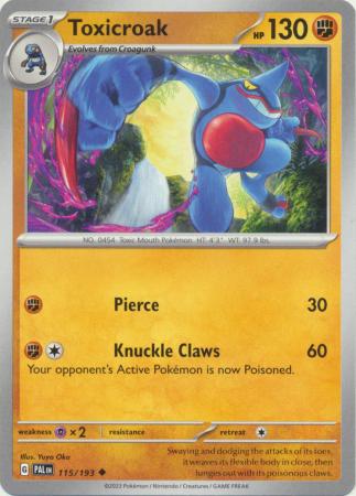 Scarlet & Violet: Paldea Evolved : 115/193 - Toxicroak - Uncommon