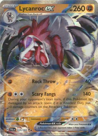 Scarlet & Violet: Paldea Evolved : 117/193 - Lycanroc ex - Ultra Rare