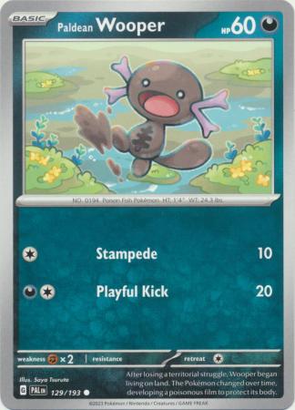 Scarlet & Violet: Paldea Evolved : 129/193 - Paldean Wooper - Common