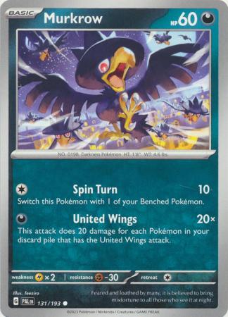 Scarlet & Violet: Paldea Evolved : 131/193 - Murkrow - Common