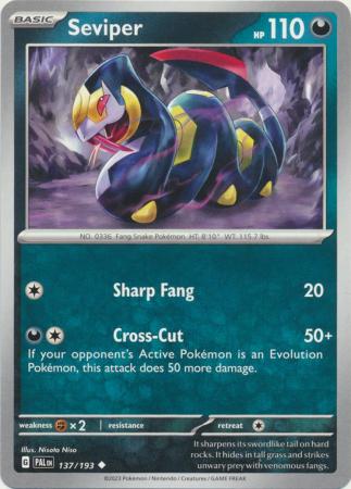 Scarlet & Violet: Paldea Evolved : 137/193 - Seviper - Uncommon