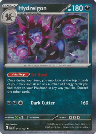 Scarlet & Violet: Paldea Evolved : 140/193 - Hydreigon - Holo Rare
