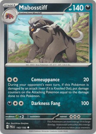 Scarlet & Violet: Paldea Evolved : 143/193 - Mabosstiff - Uncommon
