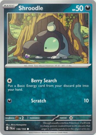 Scarlet & Violet: Paldea Evolved : 144/193 - Shroodle - Common