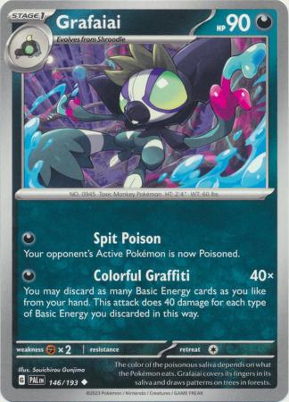 Scarlet & Violet: Paldea Evolved : 146/193 - Grafaiai - Uncommon
