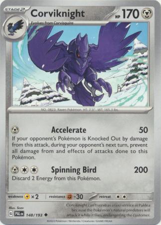 Scarlet & Violet: Paldea Evolved : 148/193 - Corviknight - Uncommon